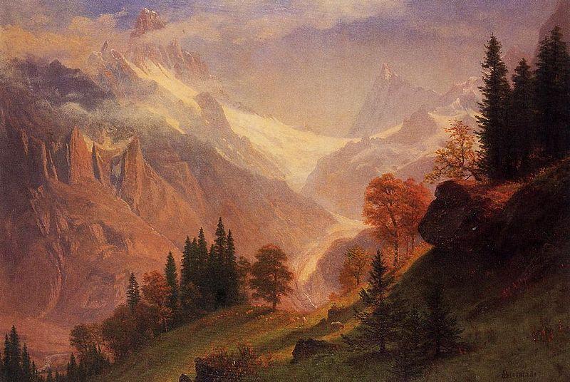 Albert Bierstadt View of the Grindelwald oil painting picture